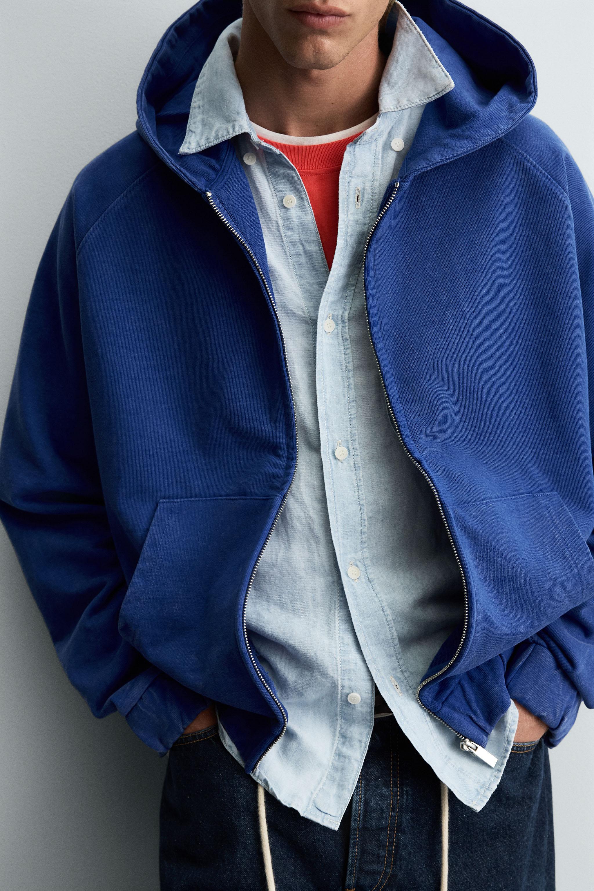 BOXY FIT HOODIE SWEATSHIRT